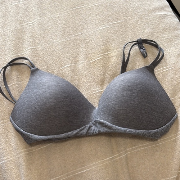 NEW, AERIE | Gray “real sunnie wireless” bra 34C - Picture 1 of 4